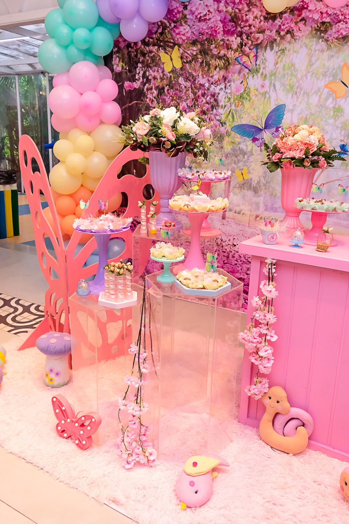 Voo Encantado:  Cobertura Fotográfica com o Tema Borboleta | 7 anos da Olívia | Clube Naval Piraquê | Rio de Janeiro