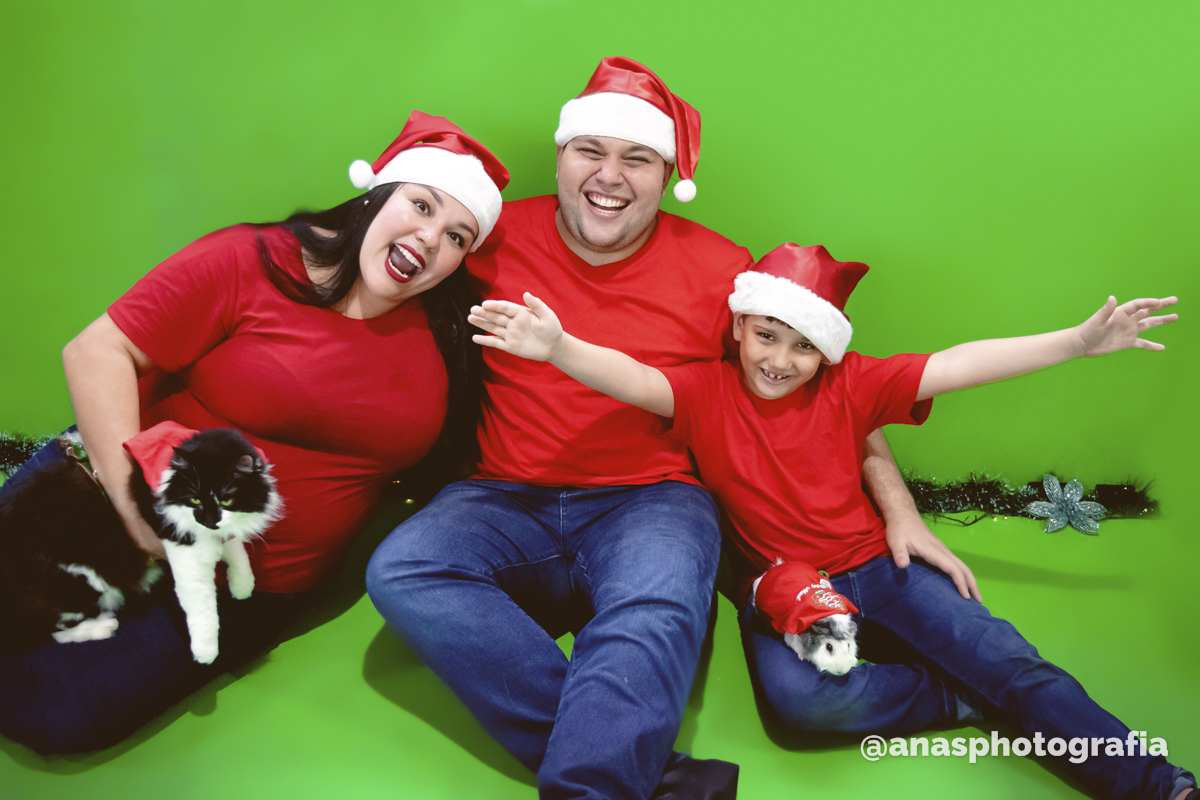 Ensaio de Natal no Estúdio - Cascadura, Rio de Janeiro | Ensaio em Família | Fotógrafo de Natal | Fotografia de Natal | Fotógrafo Natalino - Rio de Janeiro