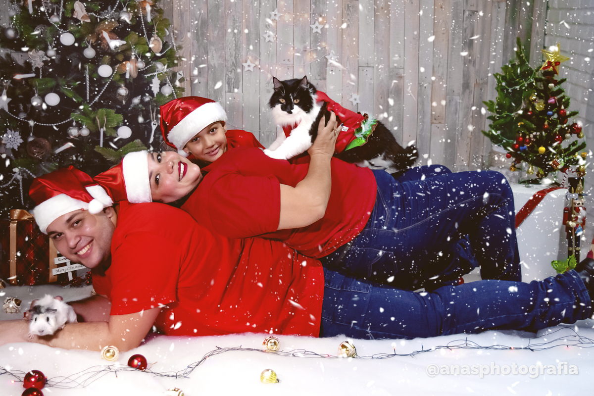 Ensaio de Natal no Estúdio - Cascadura, Rio de Janeiro | Ensaio em Família | Fotógrafo de Natal | Fotografia de Natal | Fotógrafo Natalino - Rio de Janeiro