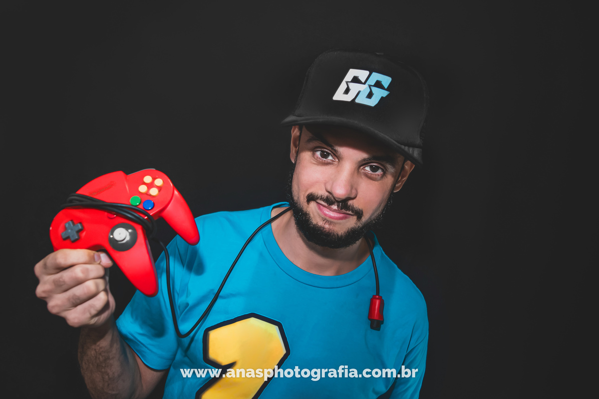 Ensaio Retrato Streamer | Fotógrafo Gamer | Fotografia de Streamer | GGeasy Streamer | Printare | LuanVoyp | Nintendo - Rio de Janeiro 