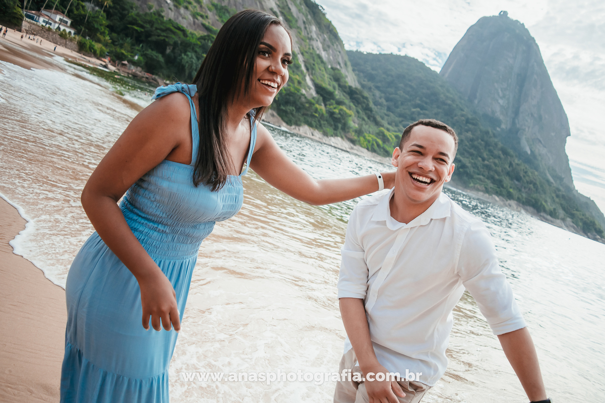 Ensaio Pré Wedding na Praia Vermelha, Rio de Janeiro | Ensaio Pré Casamento Janaina & Alef | Fotografo de Casamento Rio de Janeiro - RJ