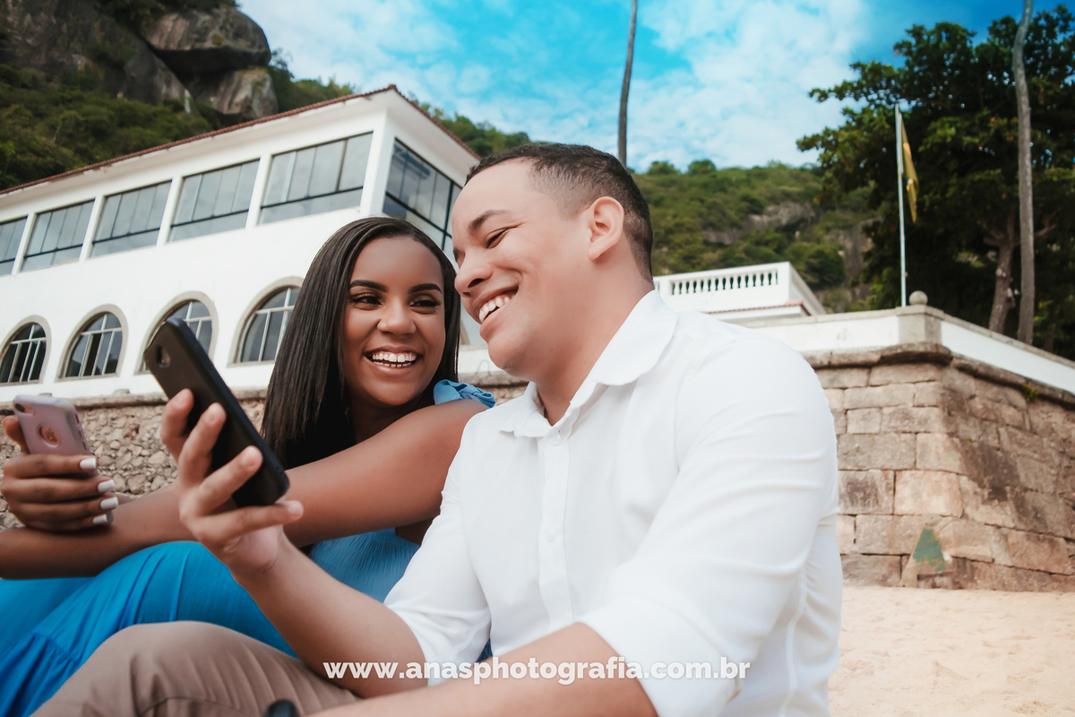 Ensaio Pré Wedding na Praia Vermelha, Rio de Janeiro | Ensaio Pré Casamento Janaina & Alef | Fotografo de Casamento Rio de Janeiro - RJ