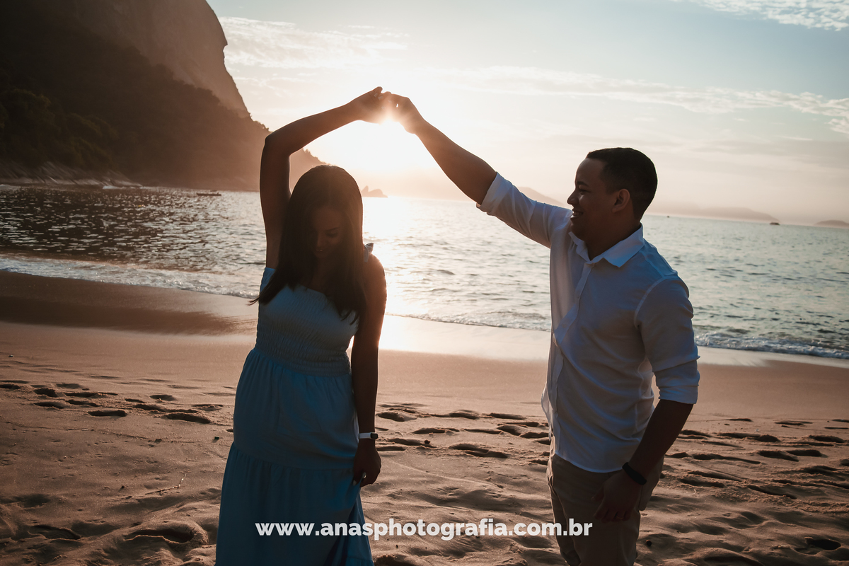 Ensaio Pré Wedding na Praia Vermelha, Rio de Janeiro | Ensaio Pré Casamento Janaina & Alef | Fotografo de Casamento Rio de Janeiro - RJ