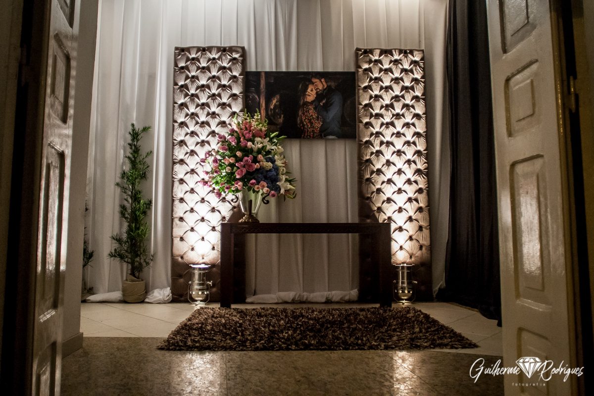 Entrada do salão de festas de casamento Clube Beneficente