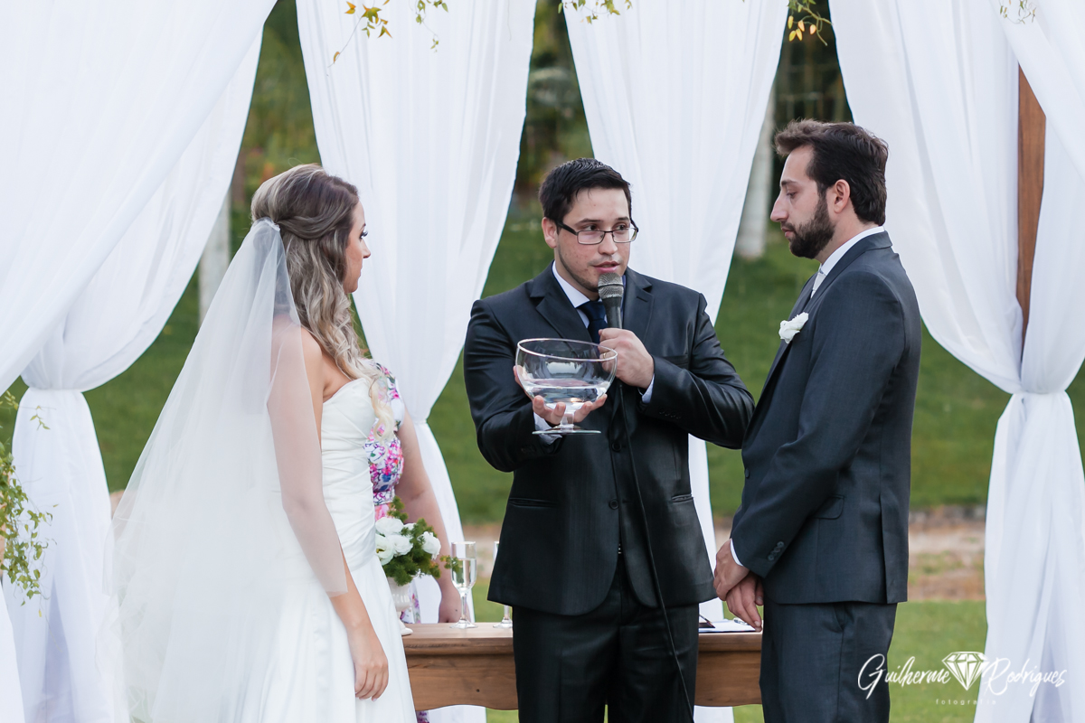 Celebração do casamento.