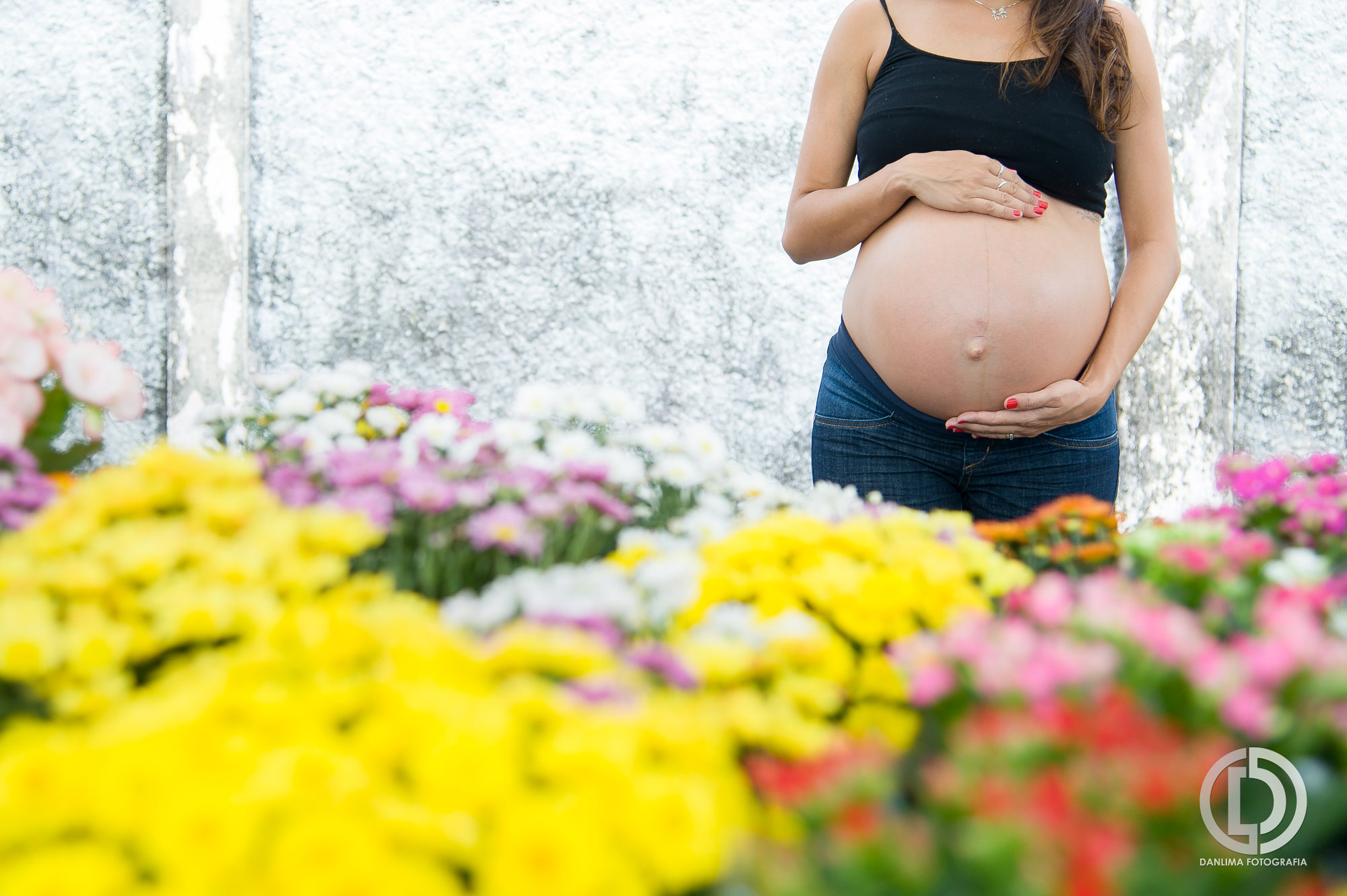 Gestante flores ensaio