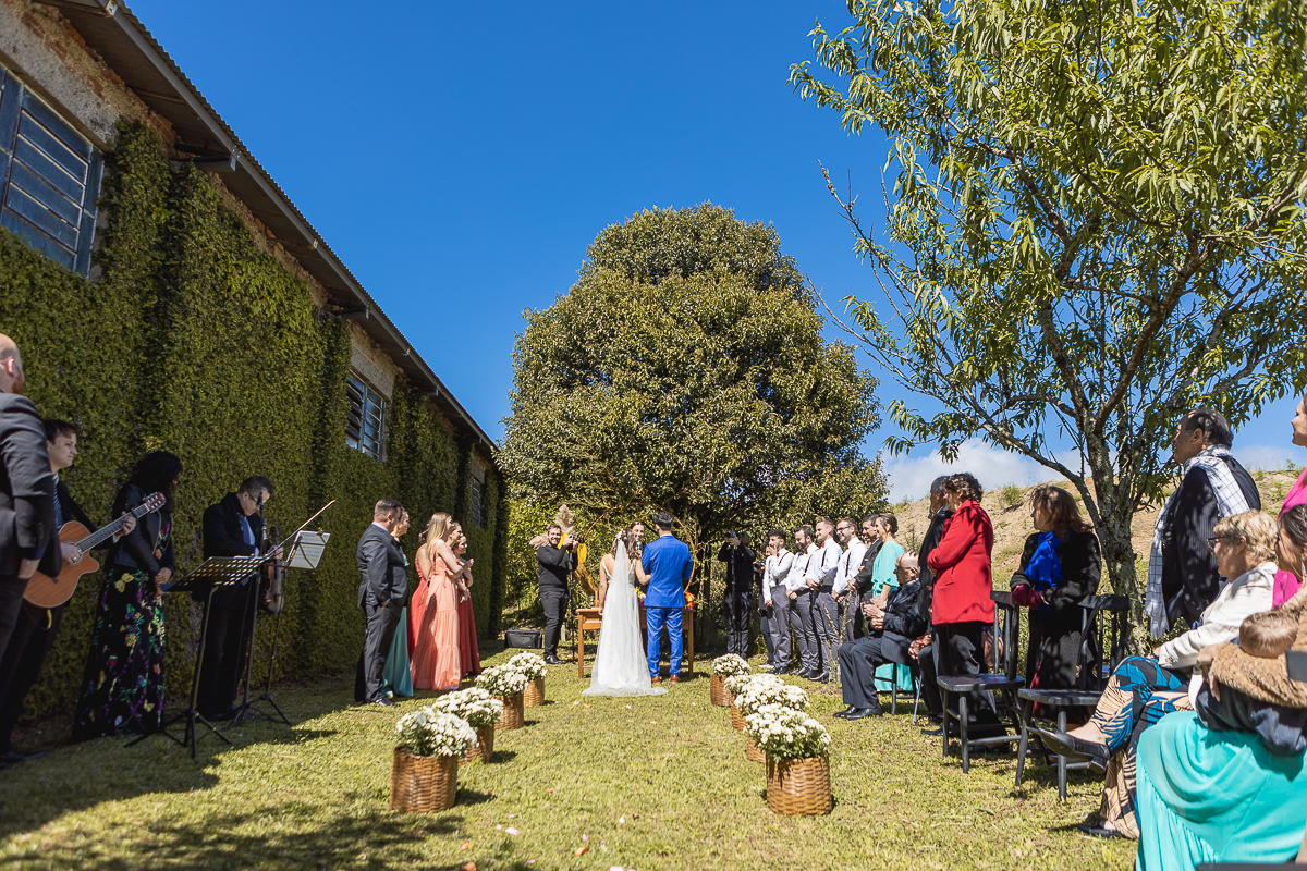 Nosso casamento foi demais