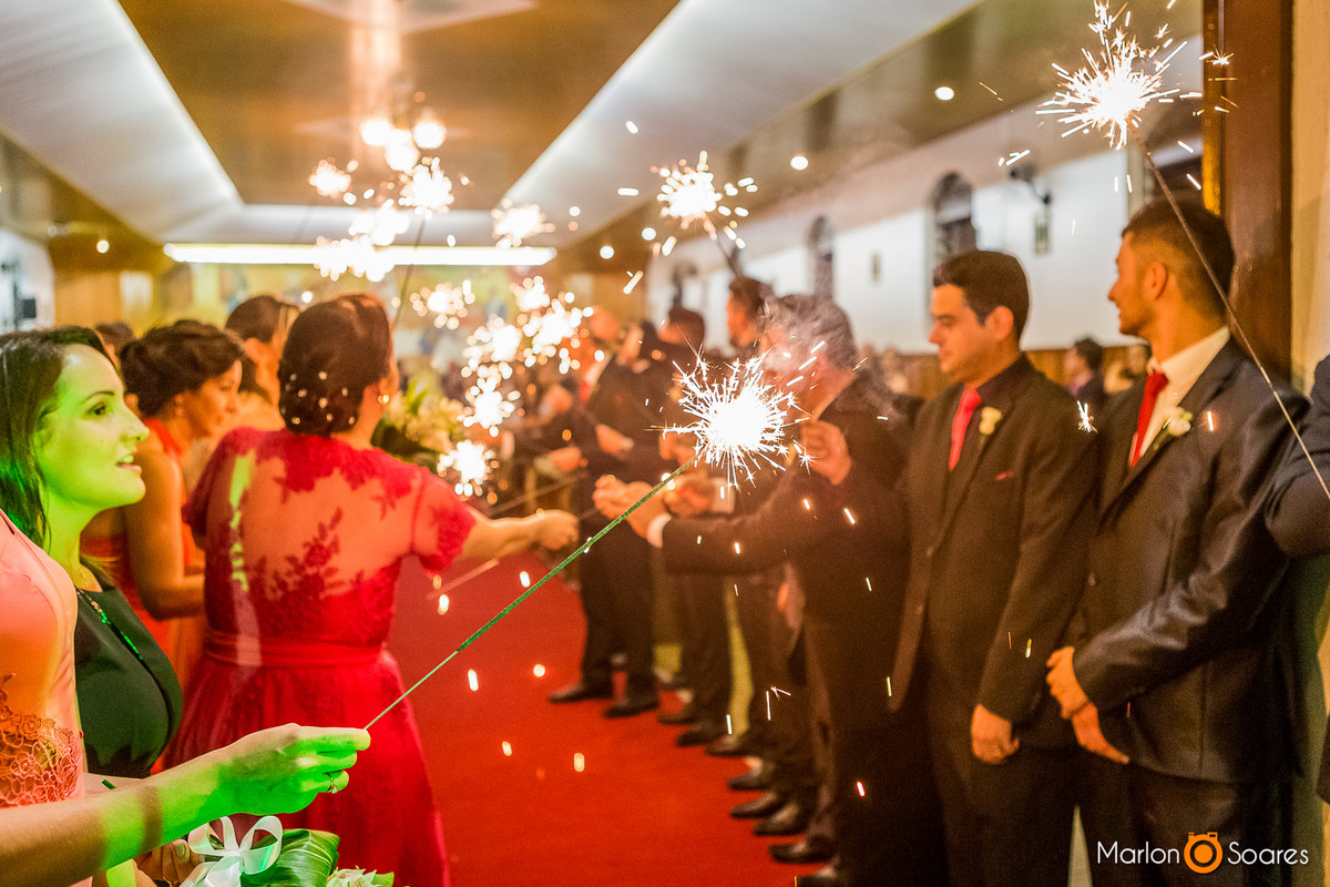 A grande saida da igreja