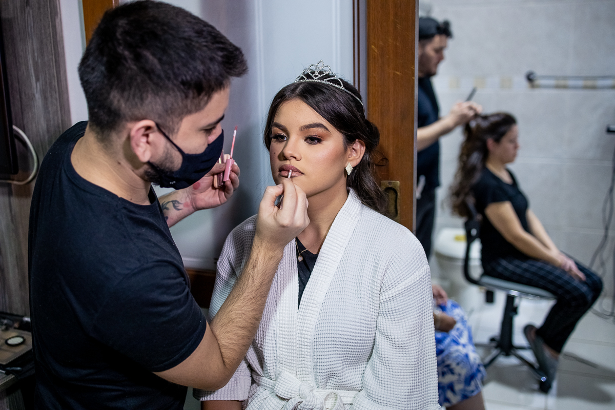 Maquiagem de 15 anos