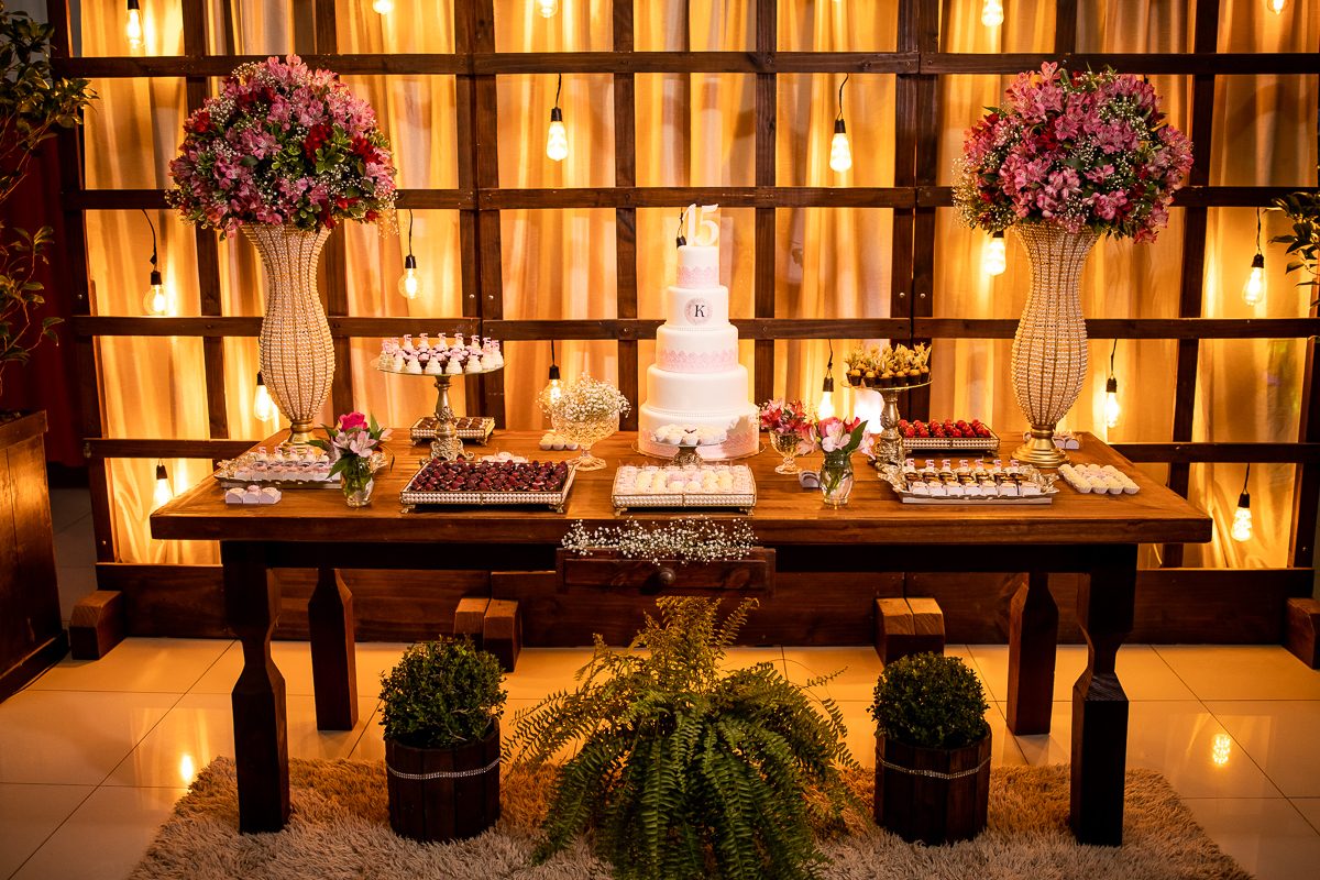 Decoração de festa de 15 anos