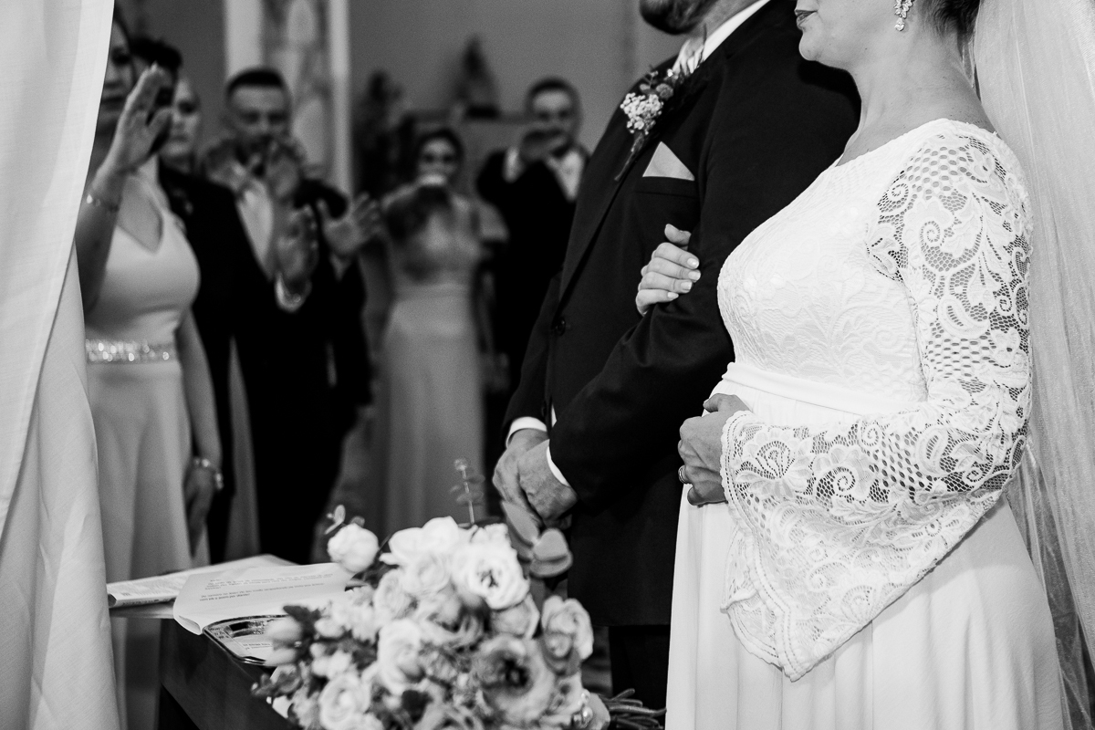 Com fé e esperança, celebramos nosso casamento na presença de Deus
