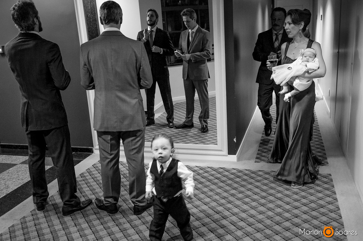 Guri lindo no casamento