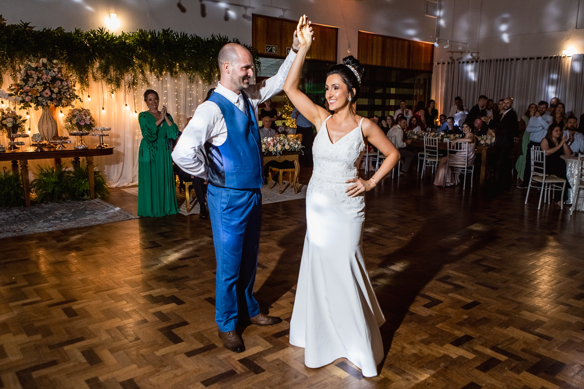 A primera dança de casados.