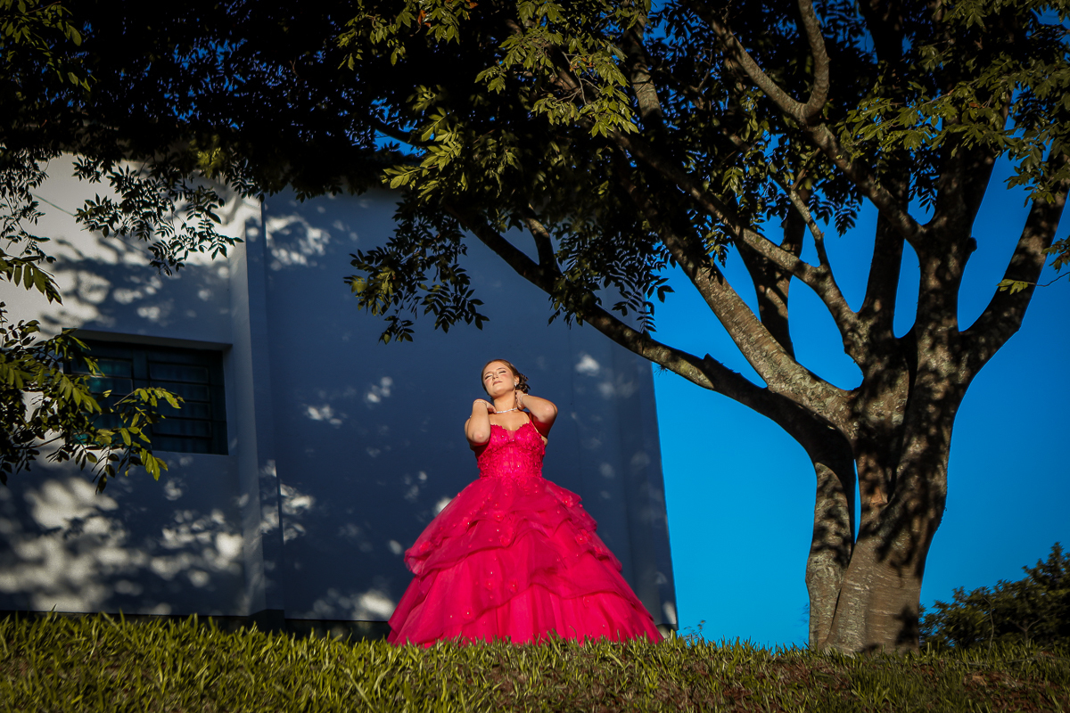 Ensaio fotografico debutante no campo