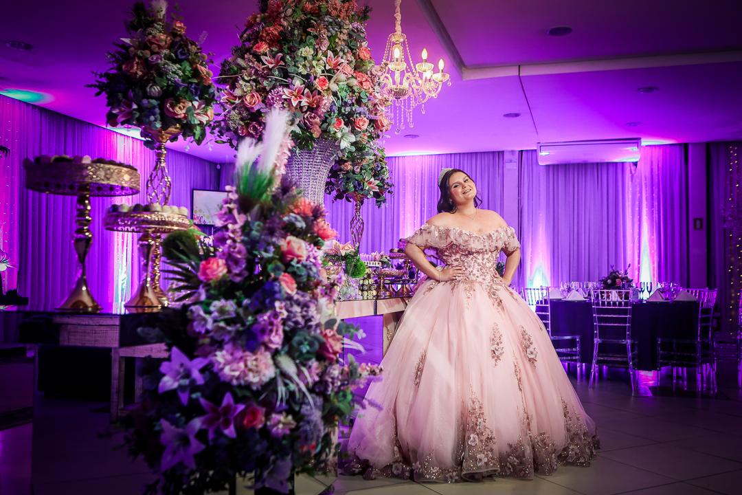 fotografando uma debutante e seu amigos