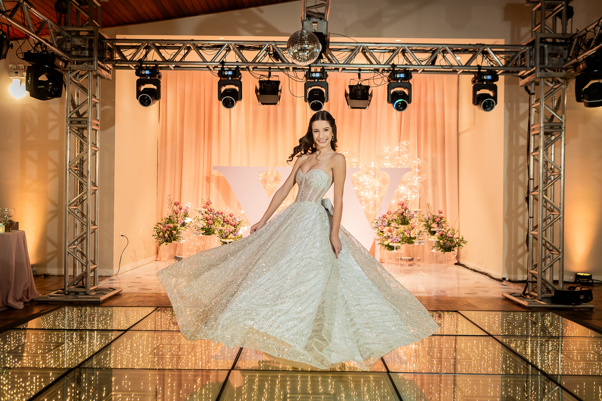 fotografando debutante
