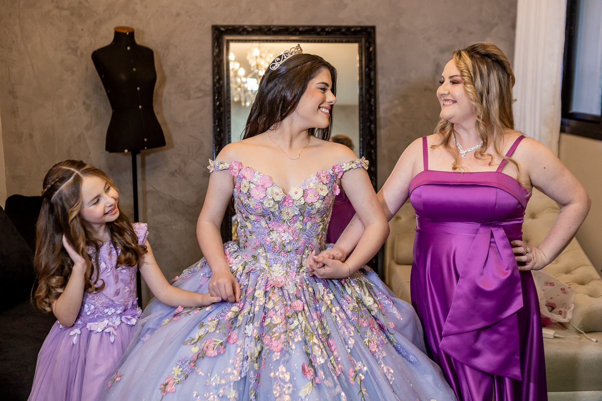 Minha mãe e minha pequena irma