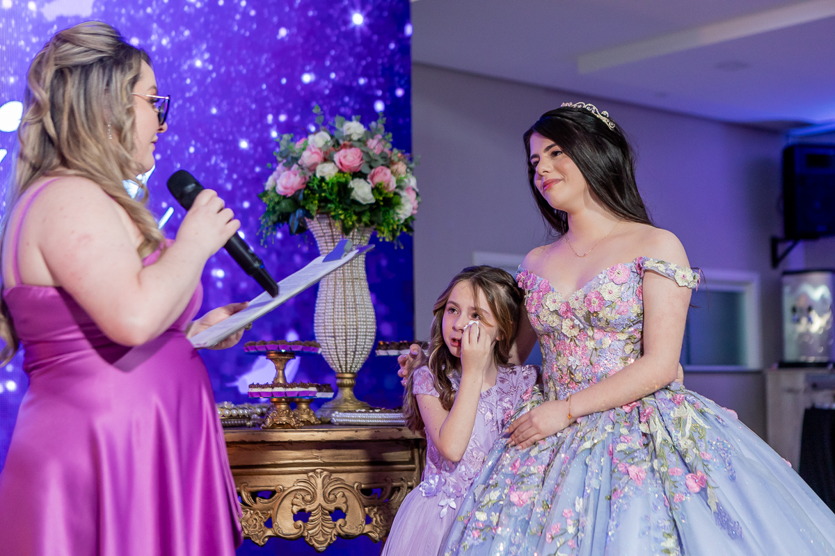 Minha irmã se emocionou
