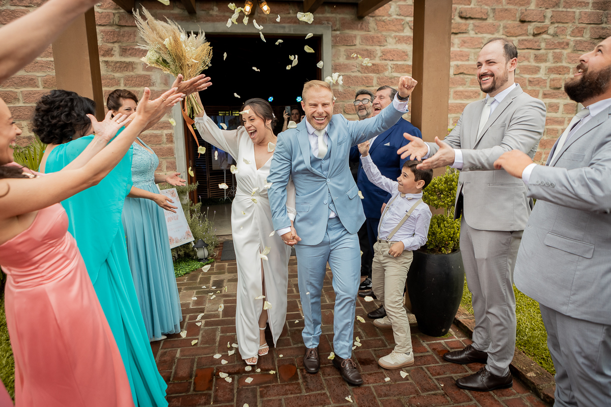 felicidade dos noivos