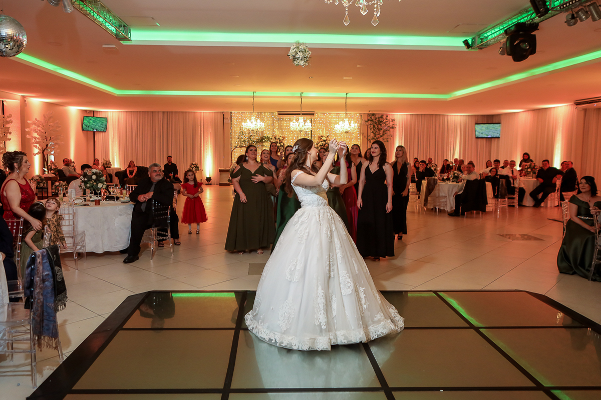 madrinhas com o buque