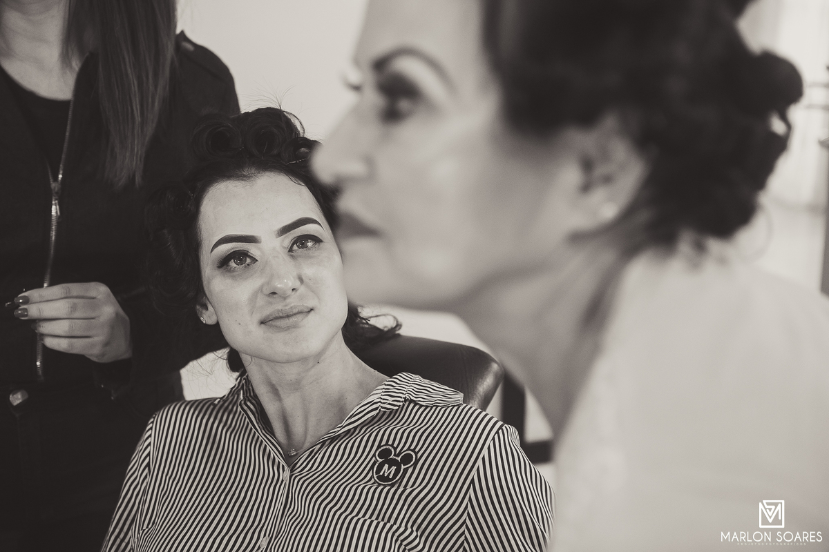 Noiva e mãe, sempre juntas