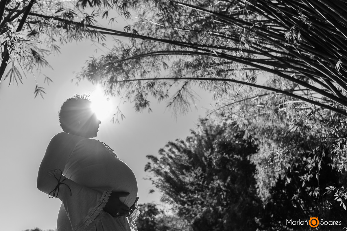 silhueta da mamãe gravida