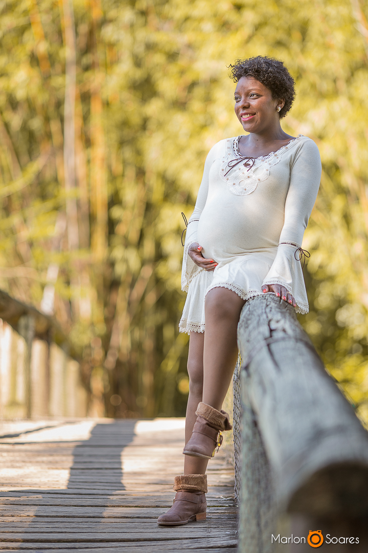 Book gestante foto na ponte