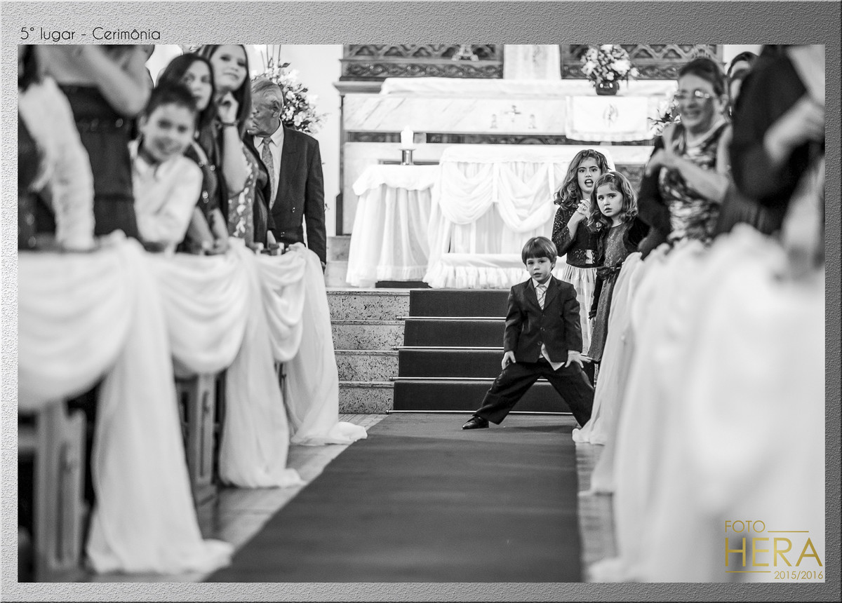 Lá vem a noiva, cerimônia de casamento