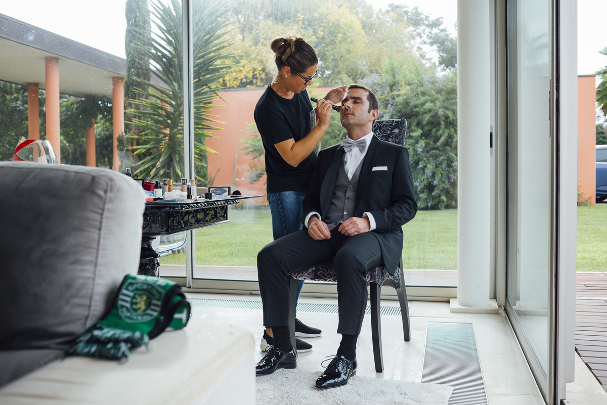 preparação do noivo