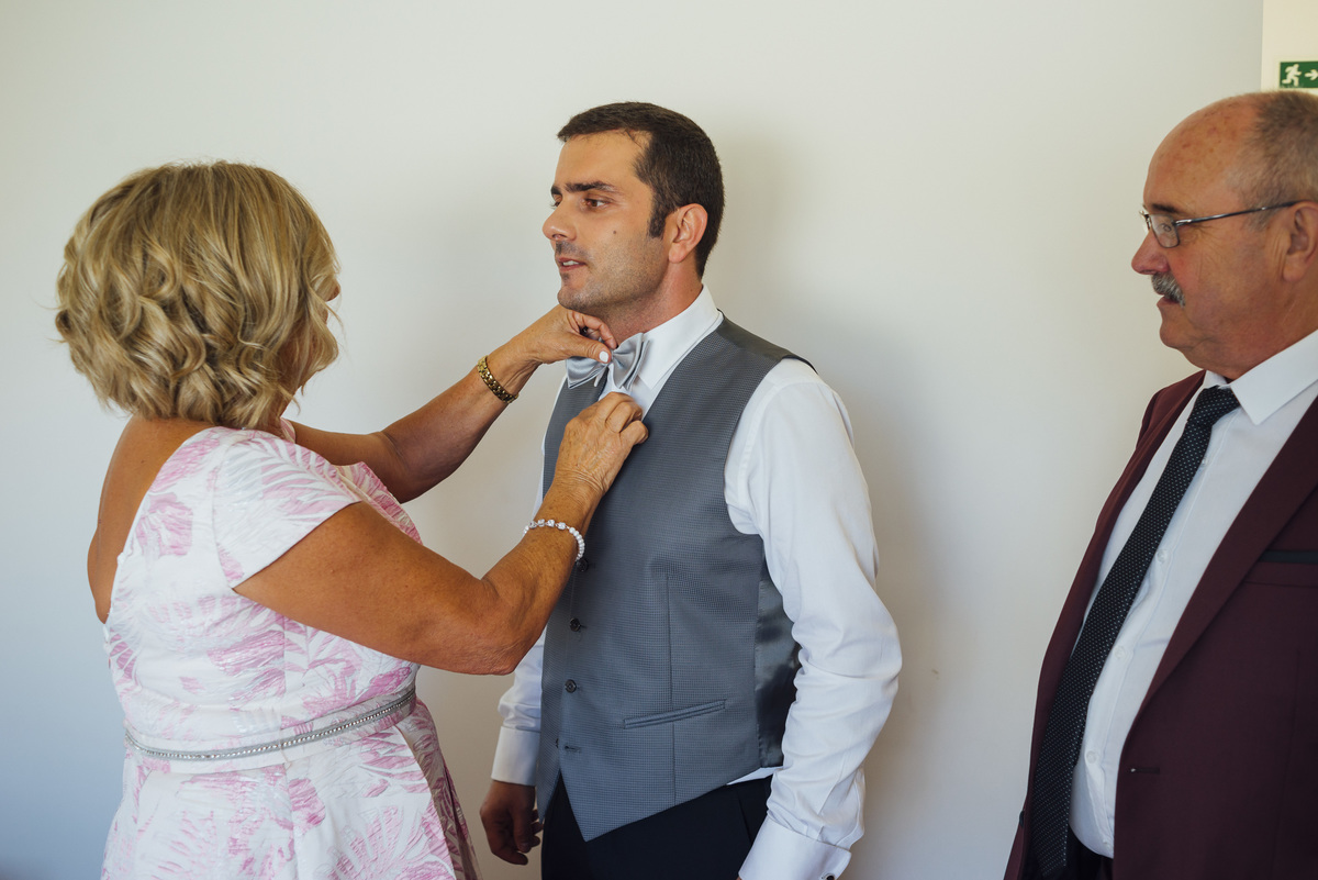 preparação do noivo