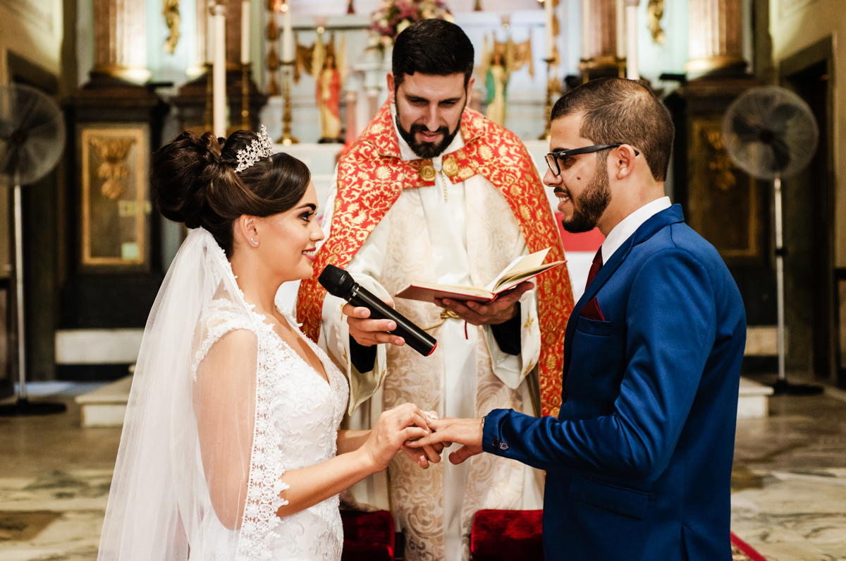 Foto de casamento realizado no município do Rio de Janeiro, RJ.