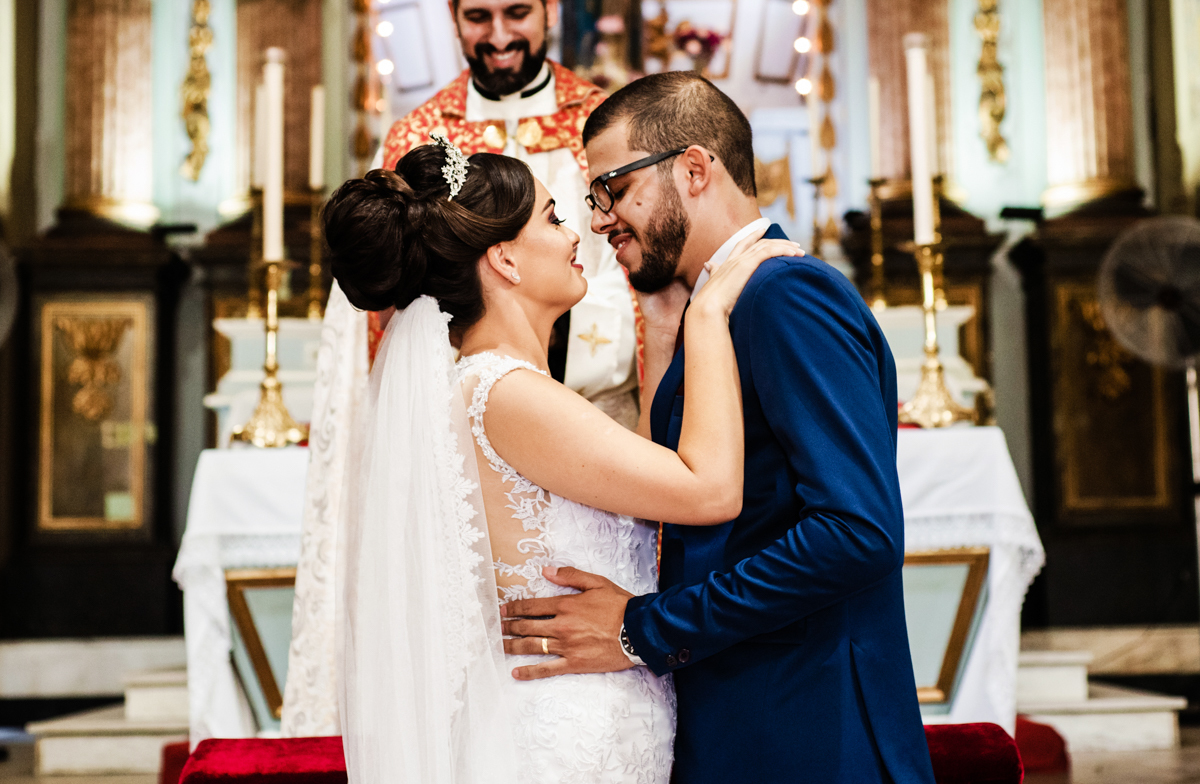 Foto de casamento realizado no município do Rio de Janeiro, RJ.