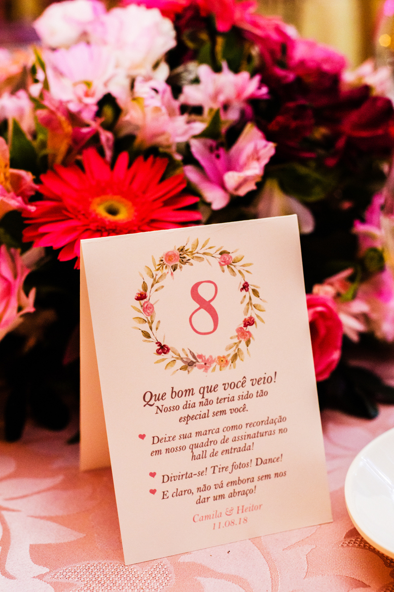 Decoração de casamento realizado no Espaço Casa Grande Eventos, em Campo Grande, RJ.