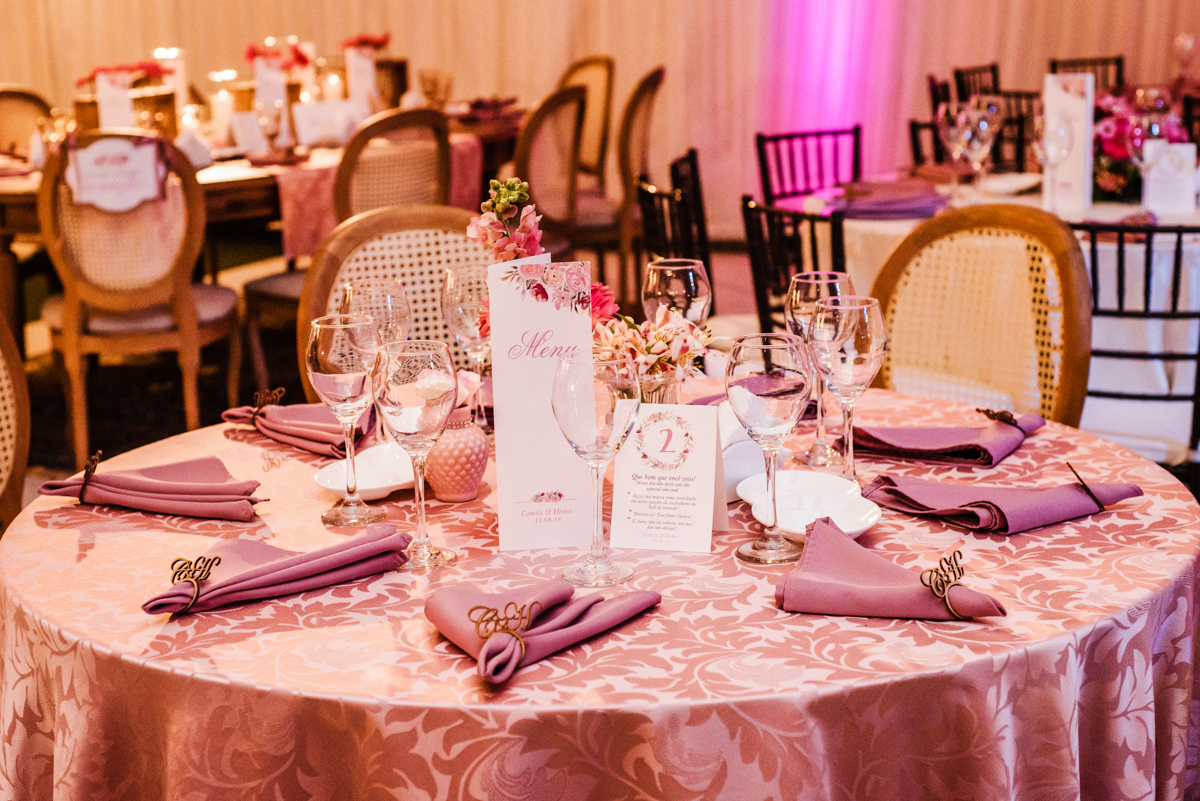 Decoração de casamento realizado no Espaço Casa Grande Eventos, em Campo Grande, RJ.