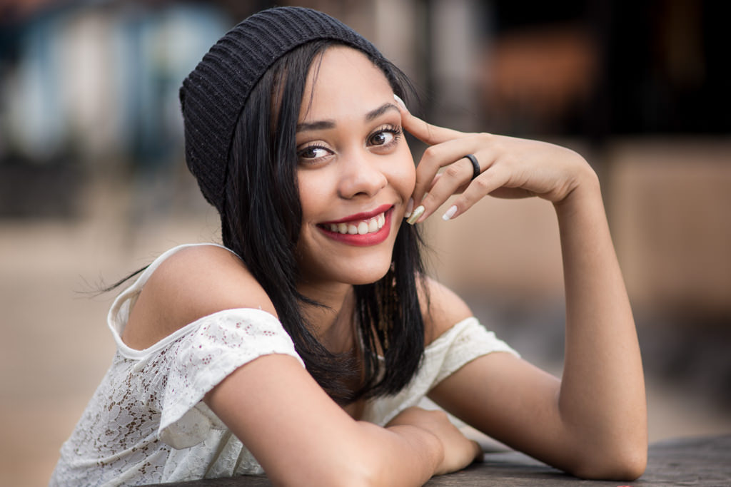 o sorriso e olhar da linda isabelly marca esse retrato