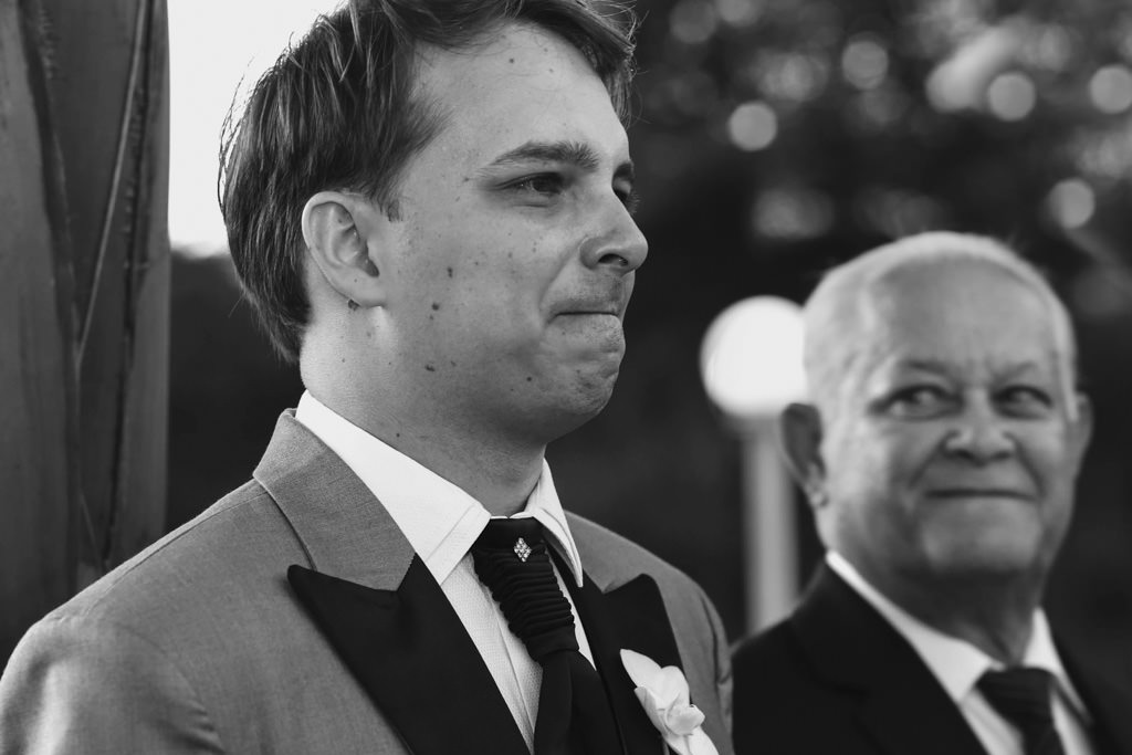 Toda a emoção de Edmilson ao lado de seu pai ao ver Thayane entrar