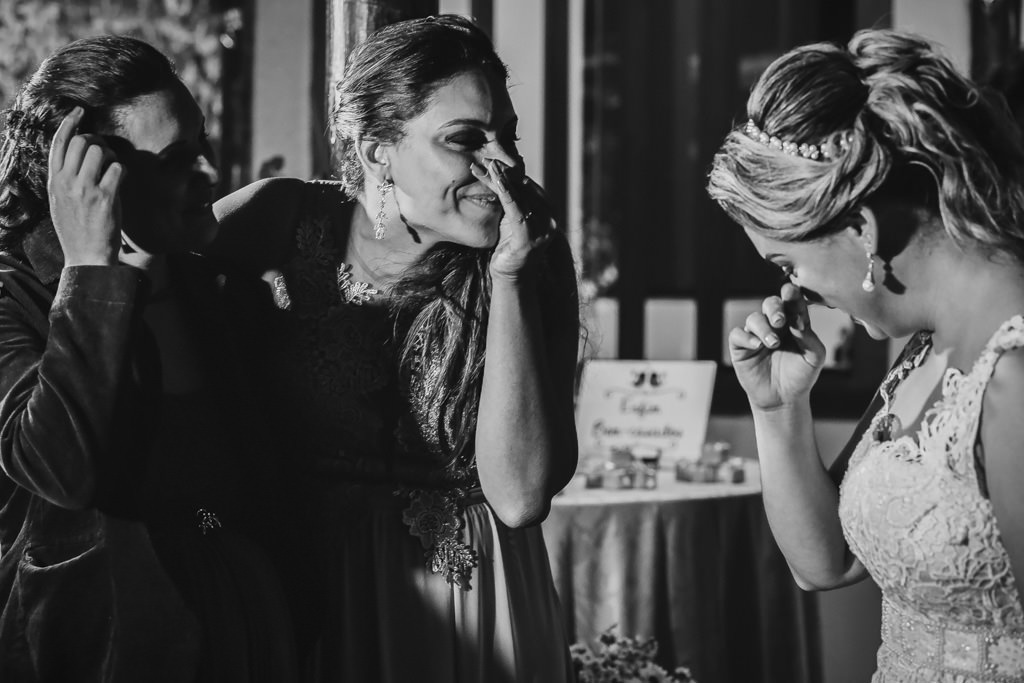 Andreia com a irmã, momento de alegria e emoção