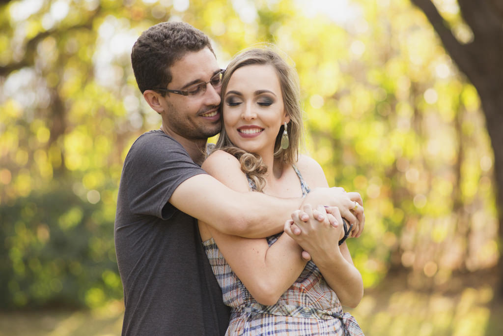 o abraço de William em sua amada noiva Driely