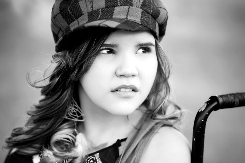 o olhar e expressão forte da bianca 15 anos