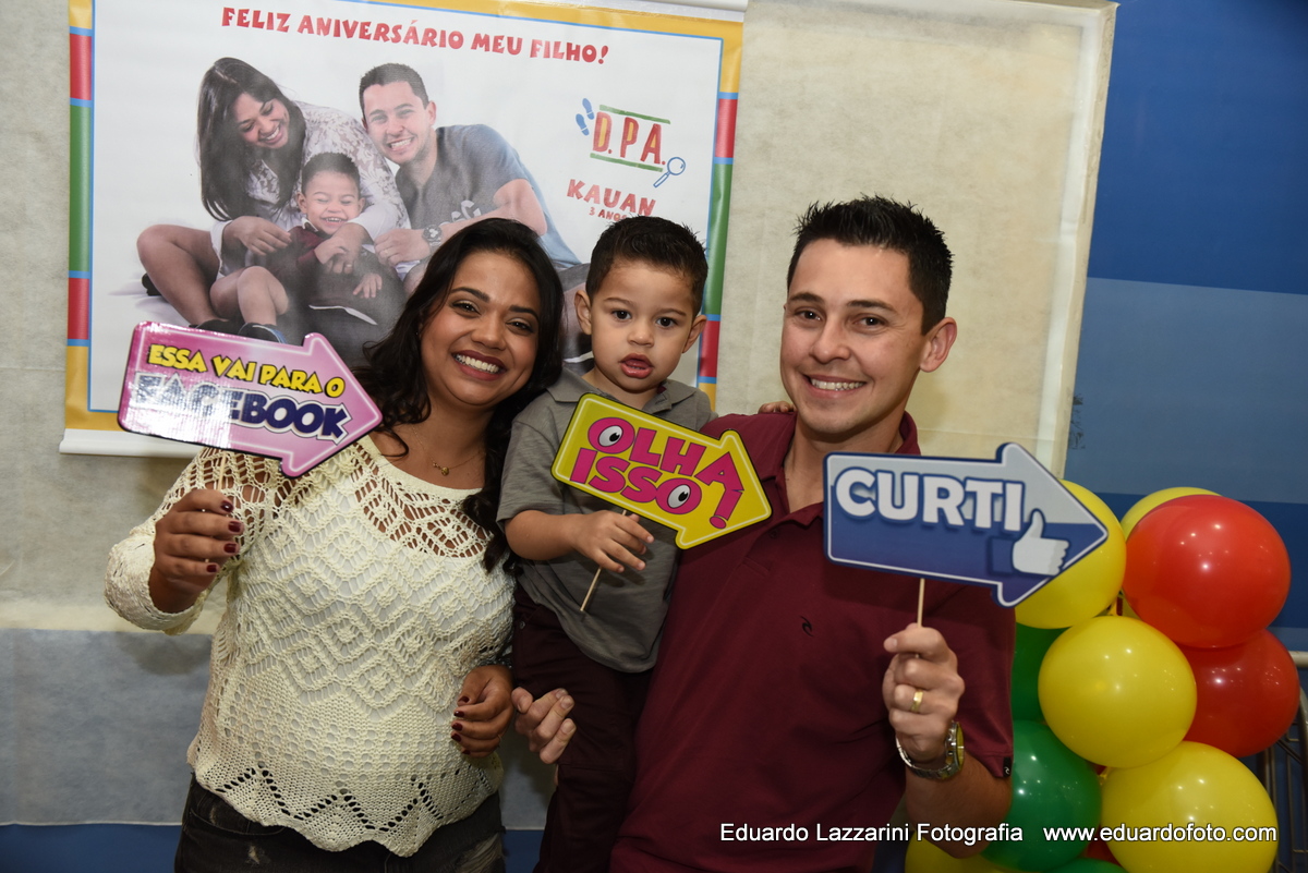 ANIVERSÁRIO TAUBATÉ Kauan 3 anos FOTOGRAFO EDUARDO LAZZARINI FOTOGRAFO DE ANIVERSÁRIOS EM TAUBATE SP