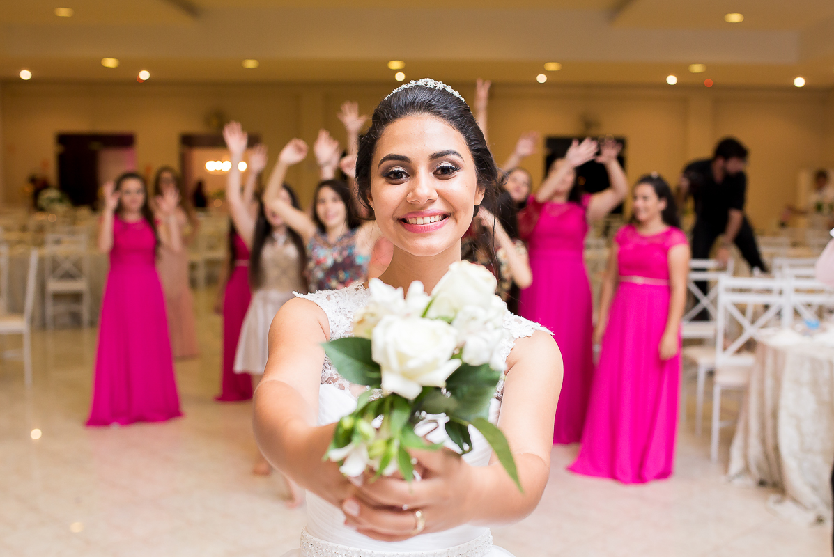 Momento de jogar o buque