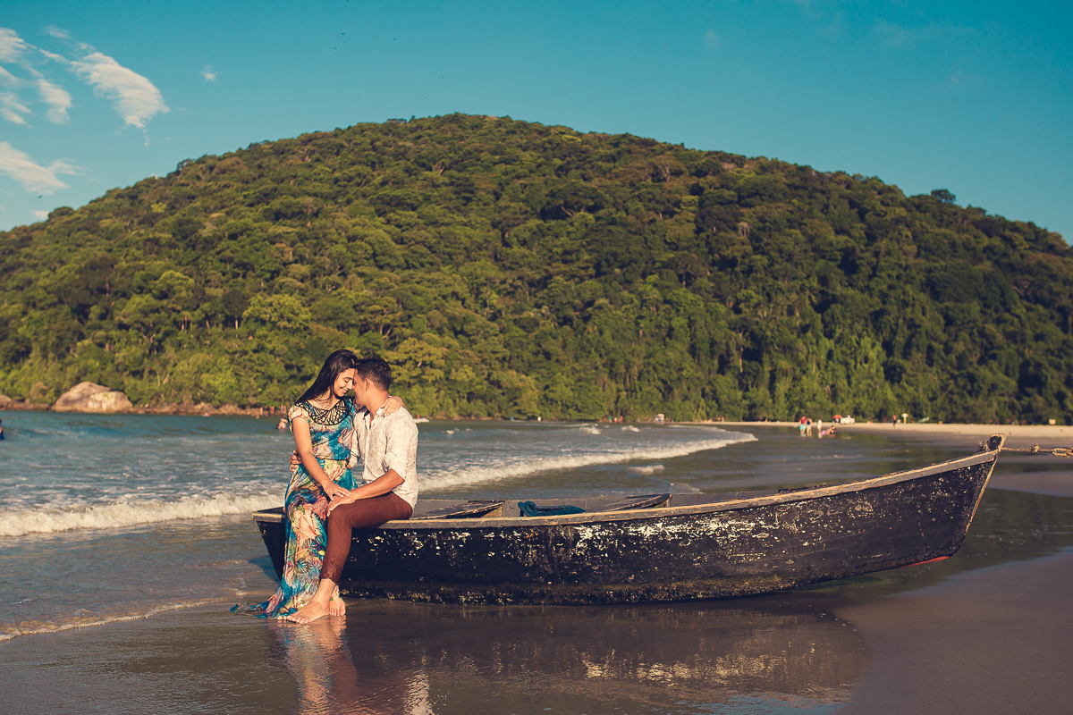 Pré Wedding Rebecca e Tiago, na praia do guaruja