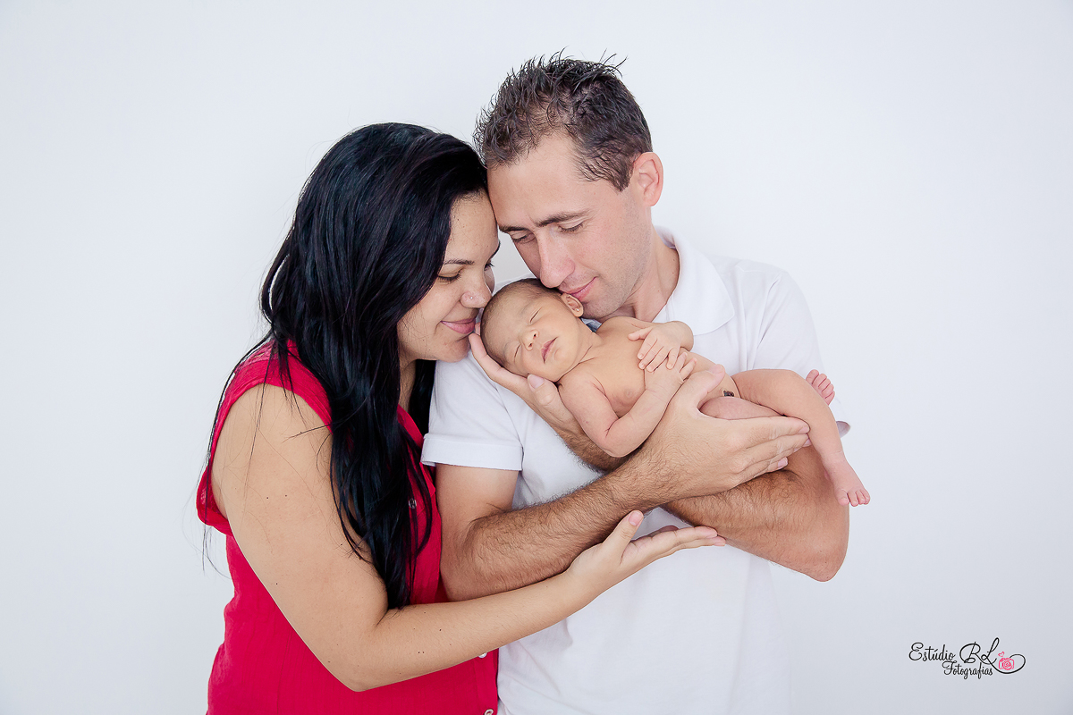 Papai e mamãe felizes com a Emanuelly
