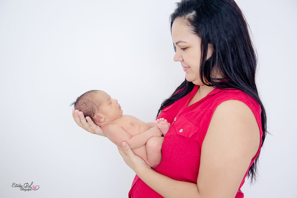 Mamãe posando com a filha Emannuelly