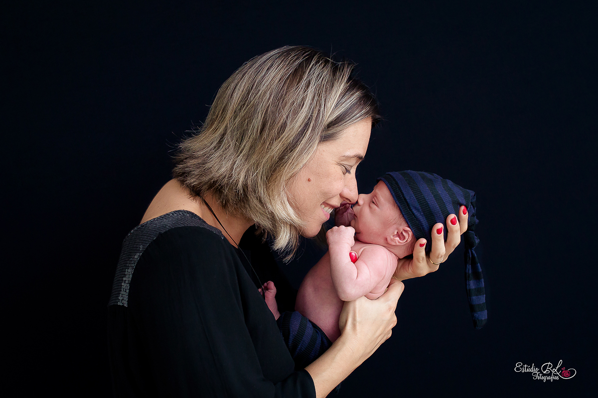 Mamãe participando do ensaio do Pietro