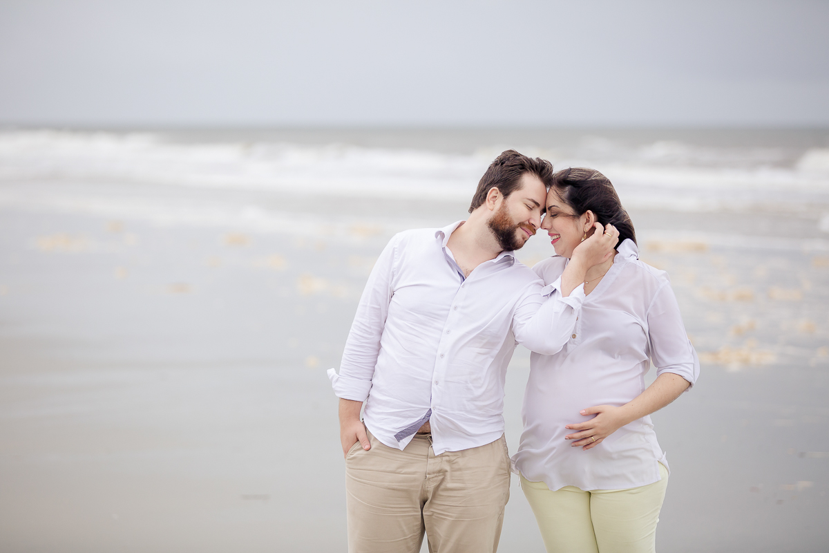 Ensaio gestante na praia