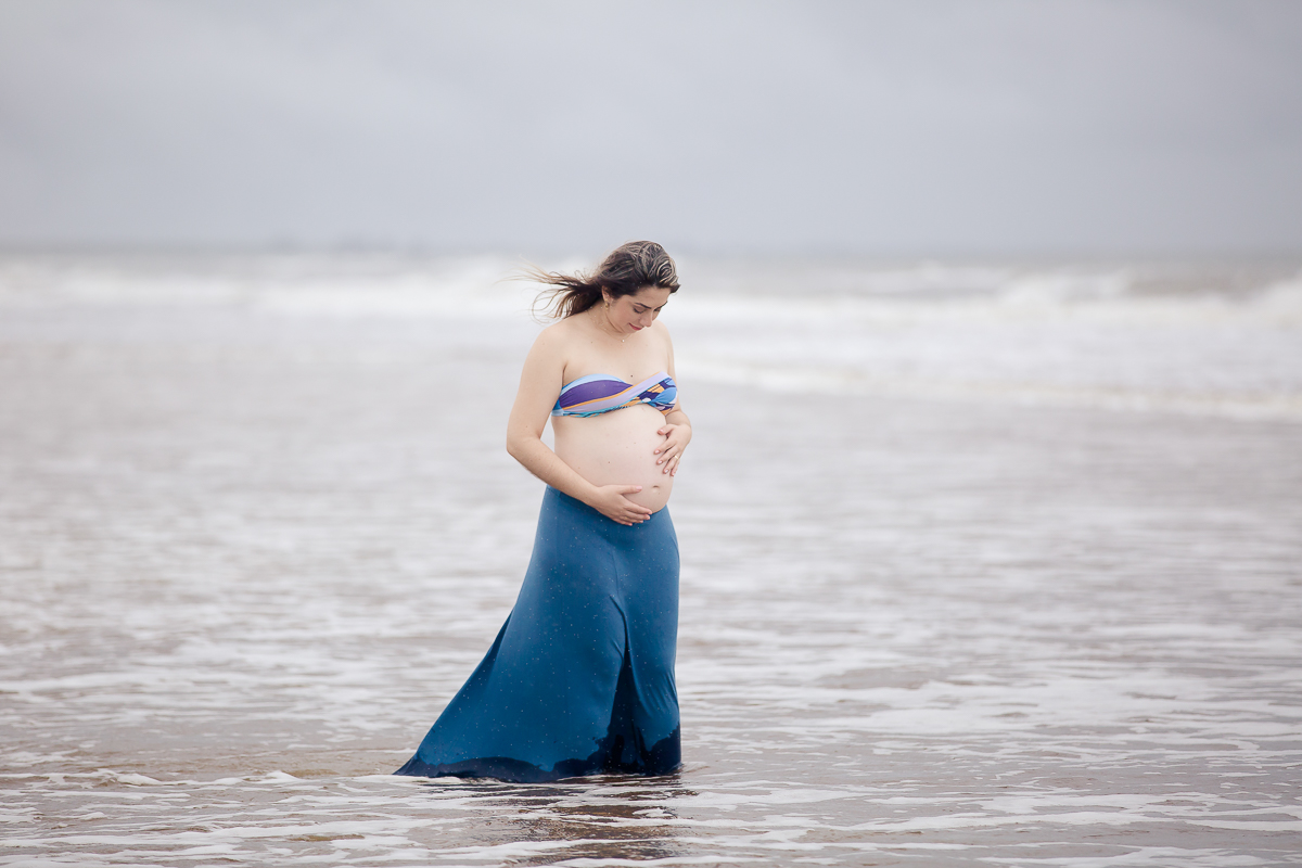 Ensaio gestante na praia
