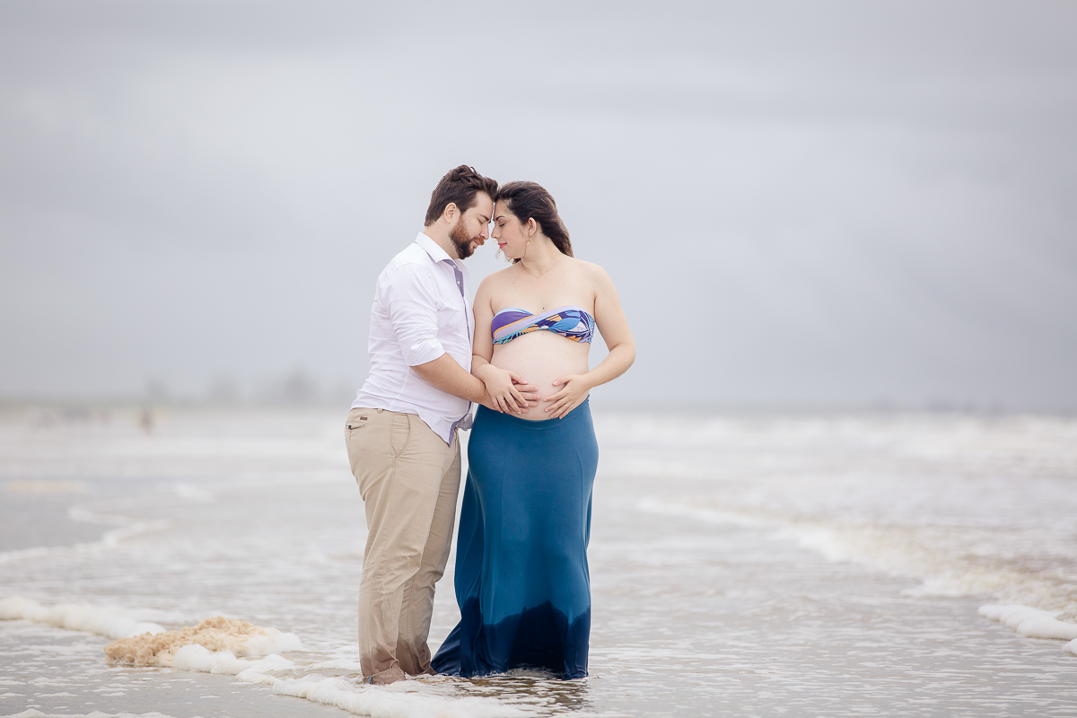 Ensaio gestante na praia