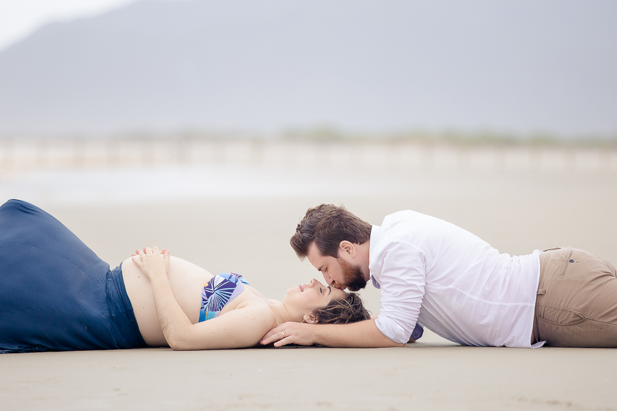Ensaio gestante na praia