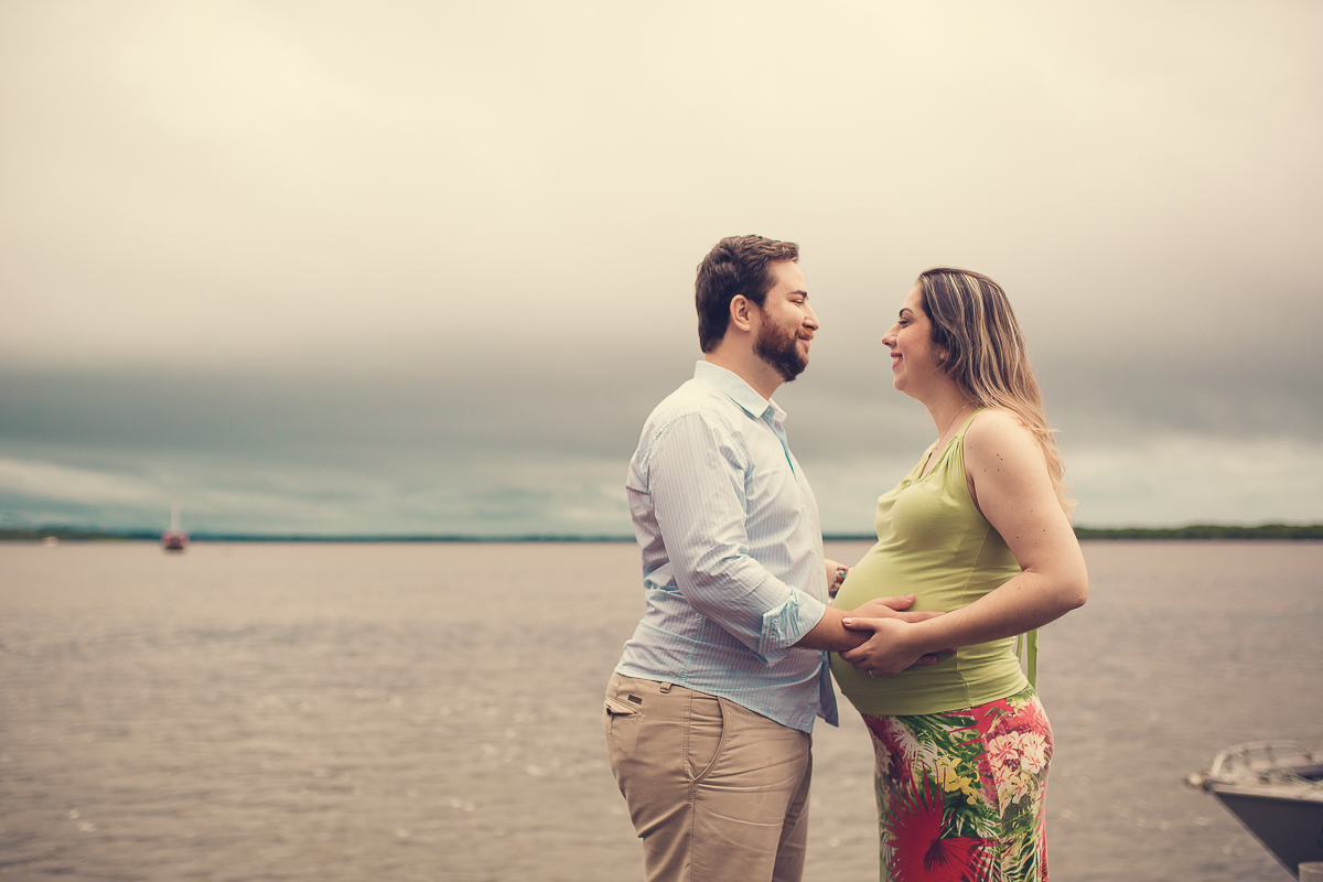 Ensaio gestante na praia
